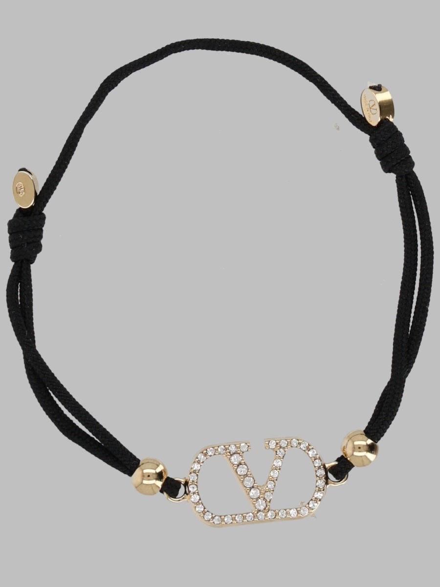 Valentino Garavani VLogo Bracelet — Black by Valentino Garavani