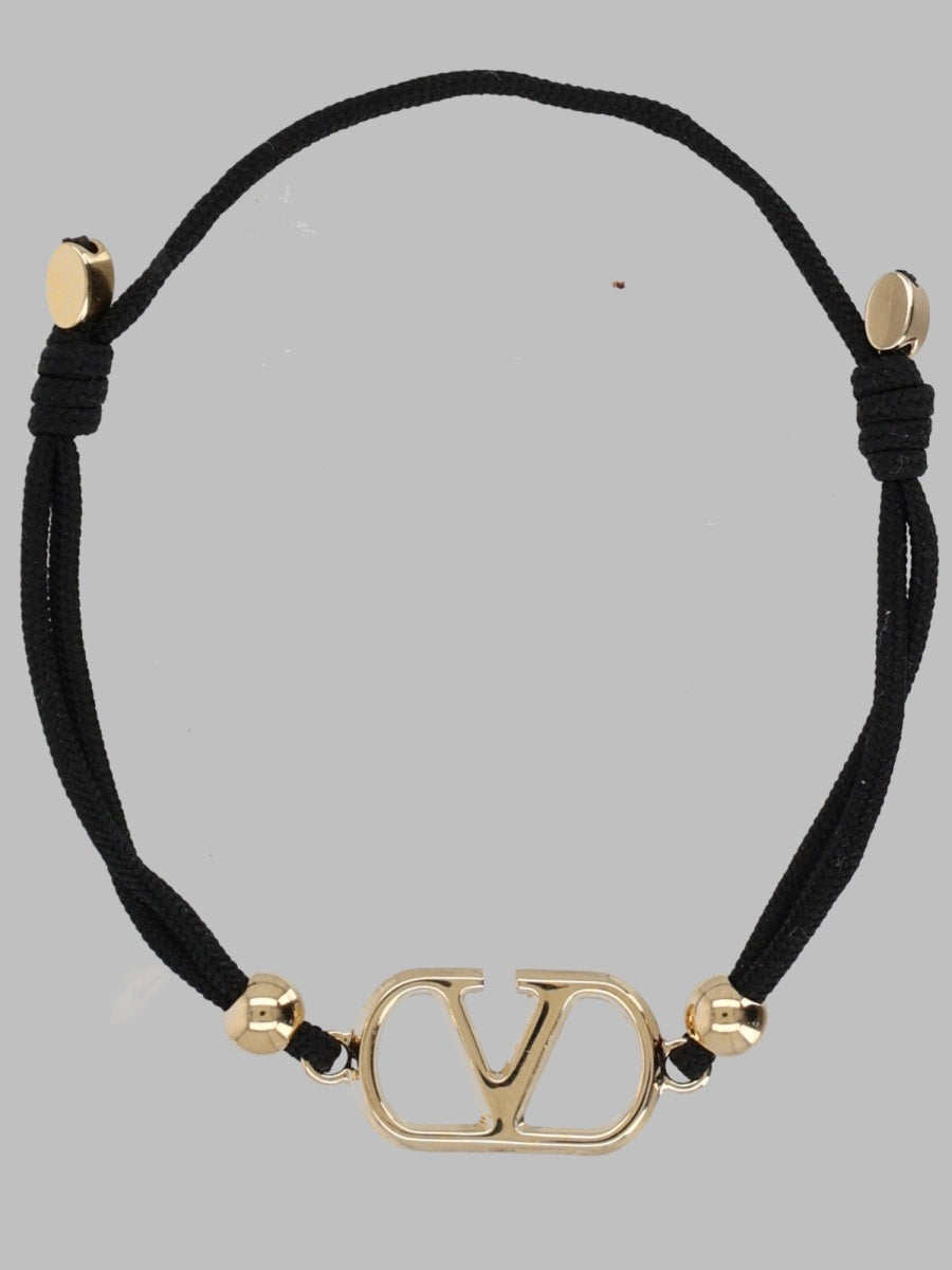 Valentino Garavani VLogo Bracelet — Black, view 2