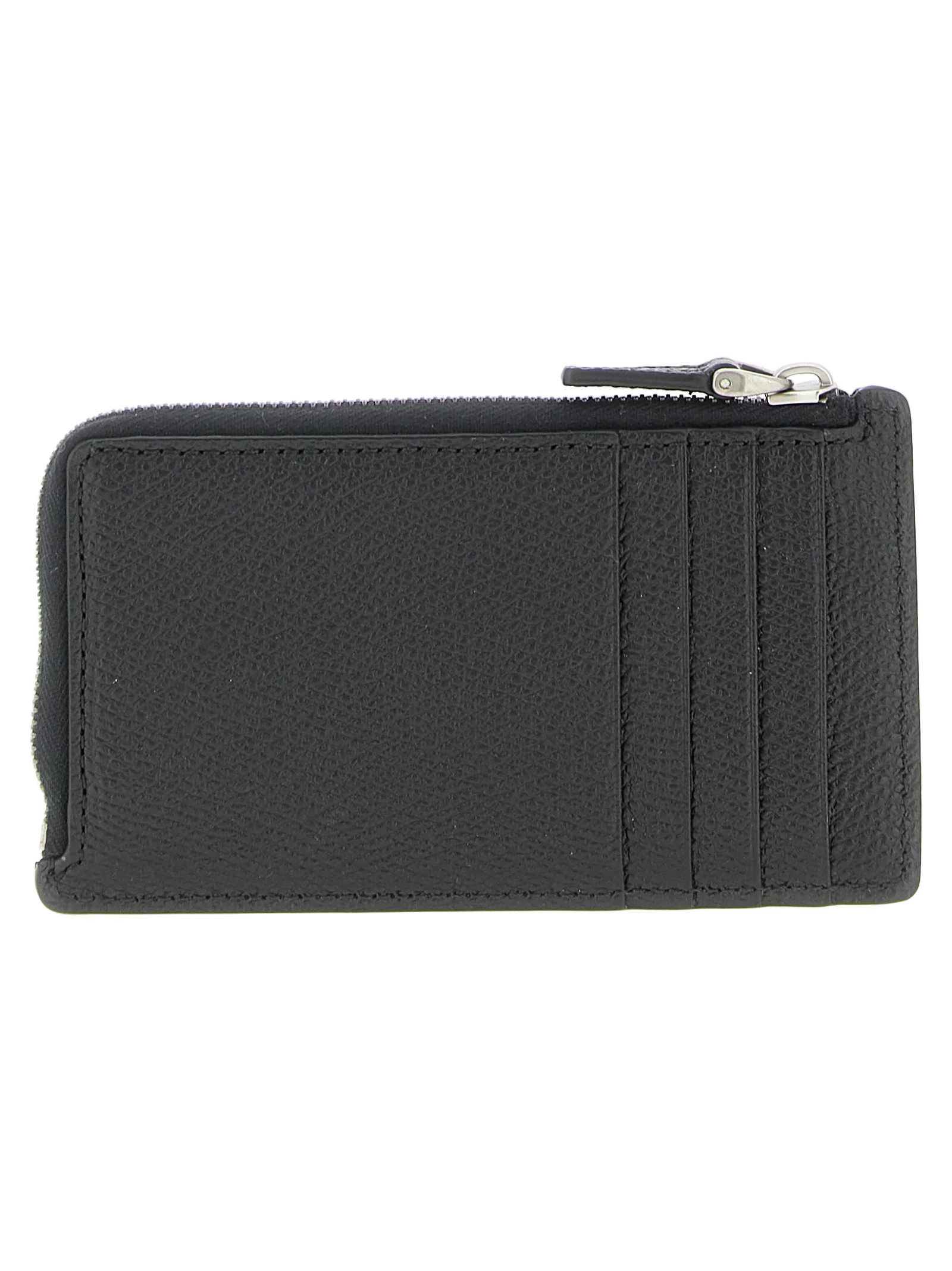 Valentino Garavani Calfskin Leather Card Case — Black, view 2