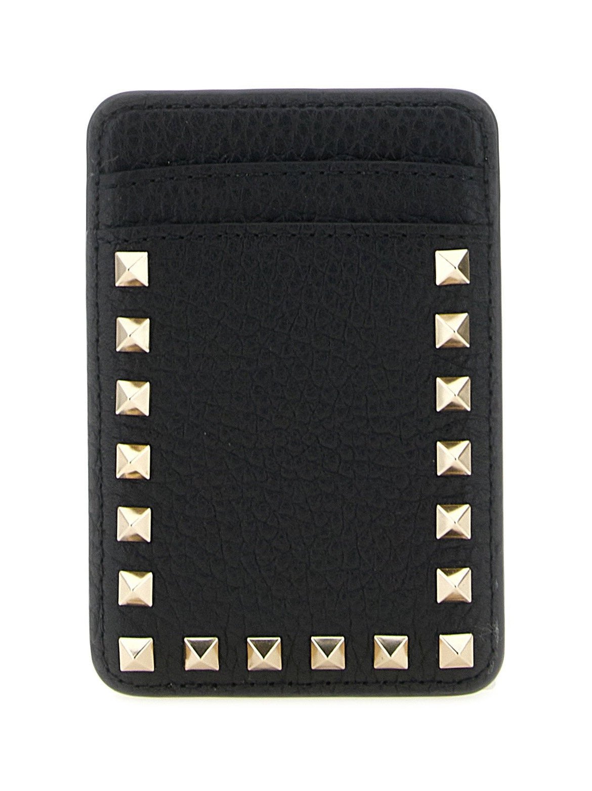 Valentino Garavani Rockstud Card Case — Black by Valentino Garavani