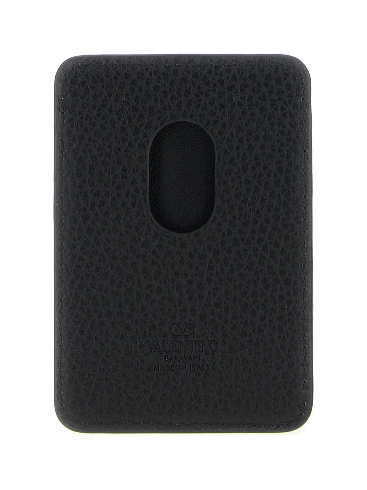 Valentino Garavani Rockstud Card Case — Black, view 2