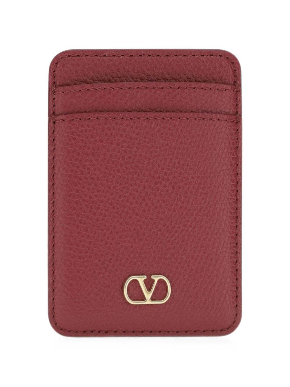 Valentino Garavani VLogo Card Case — Burgundy by Valentino Garavani