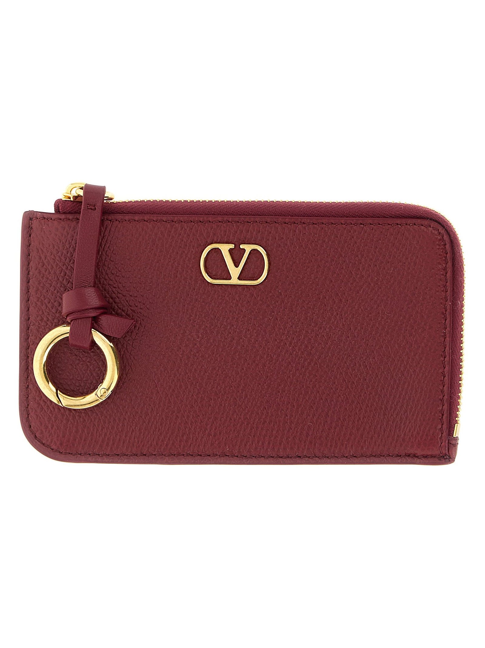 Valentino Garavani Card Case — Burgundy by Valentino Garavani