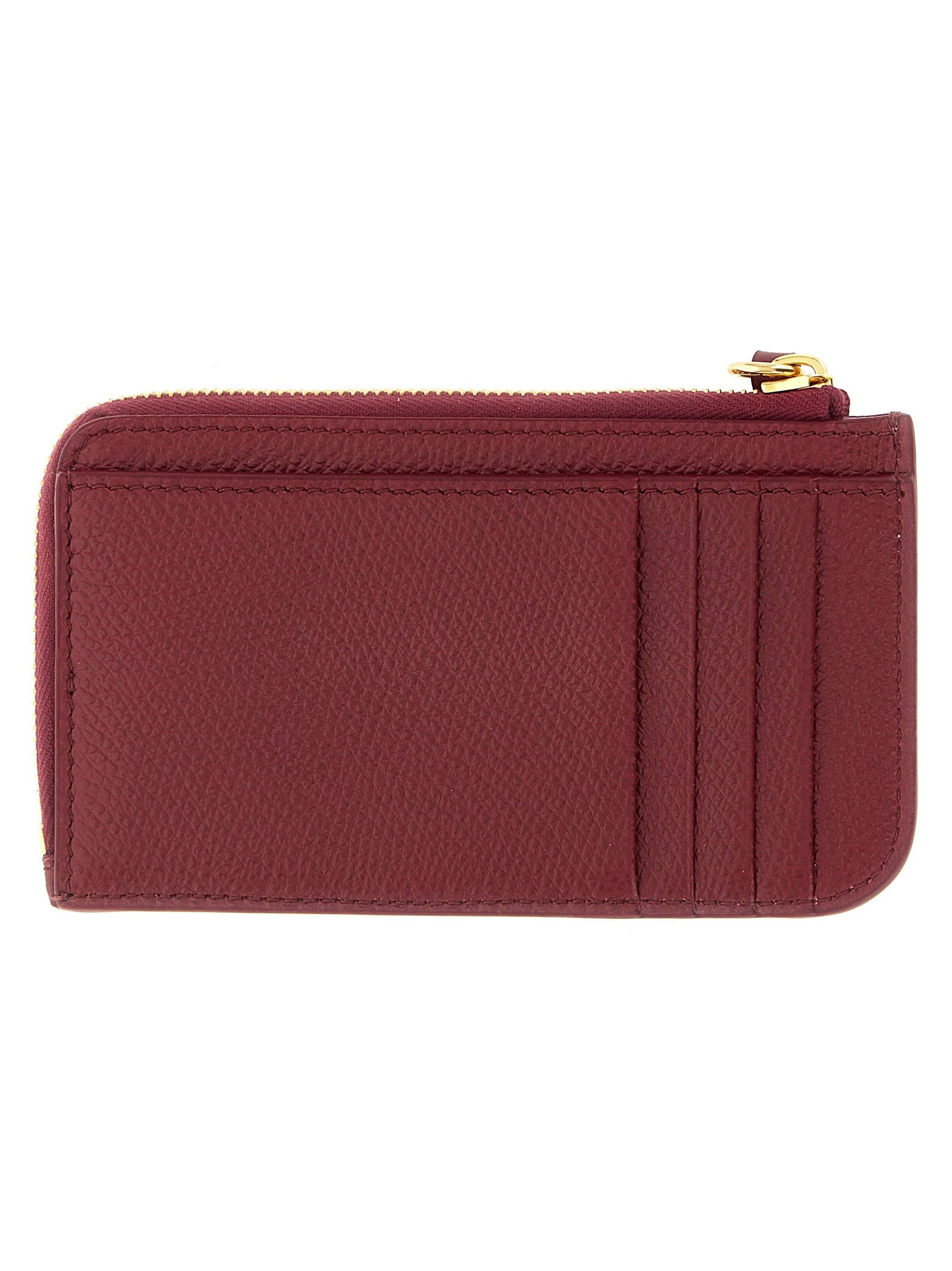 Valentino Garavani Card Case — Burgundy, view 2