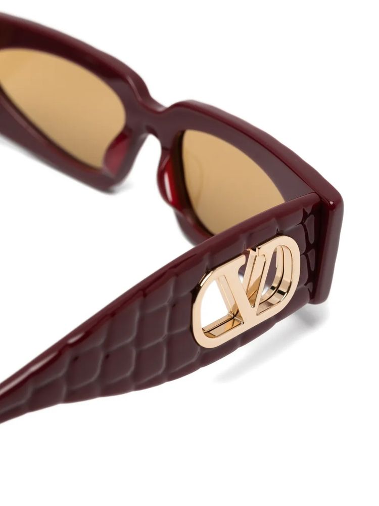 Valentino Garavani Eyewear VG0001S Sunglasses — Burgundy, view 3