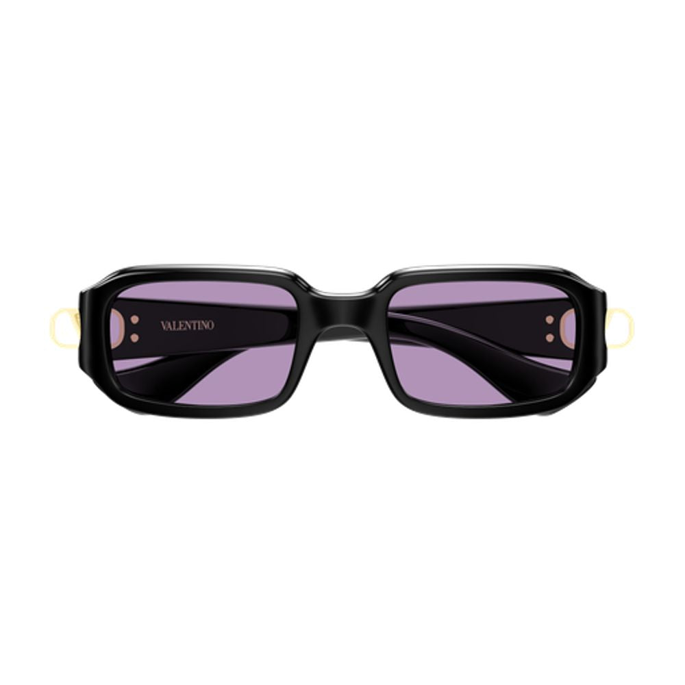 Valentino Garavani Eyewear VG0016S002 Black Acetate Sunglasses — Black by Valentino Garavani Eyewear