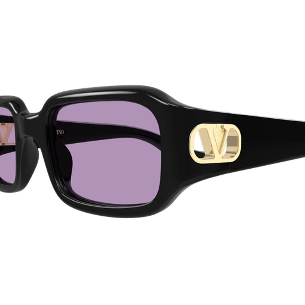 Valentino Garavani Eyewear VG0016S002 Black Acetate Sunglasses — Black, view 3