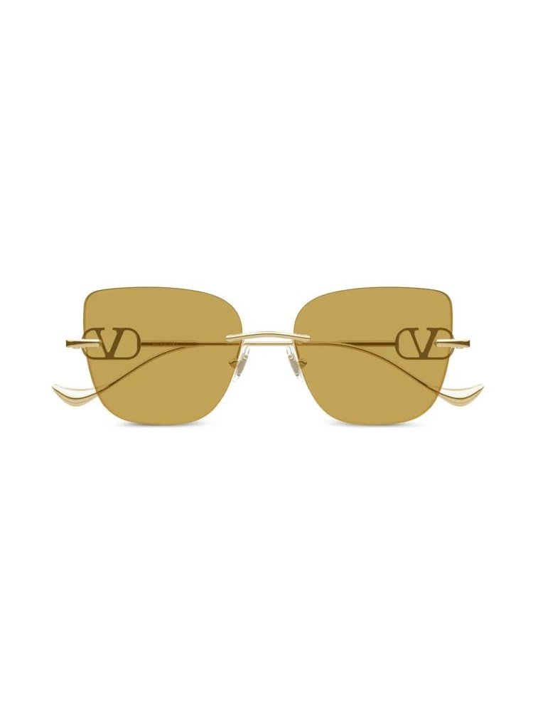 Valentino Garavani Eyewear VG0033S Gold-Toned Sunglasses — Gold by Valentino Garavani Eyewear