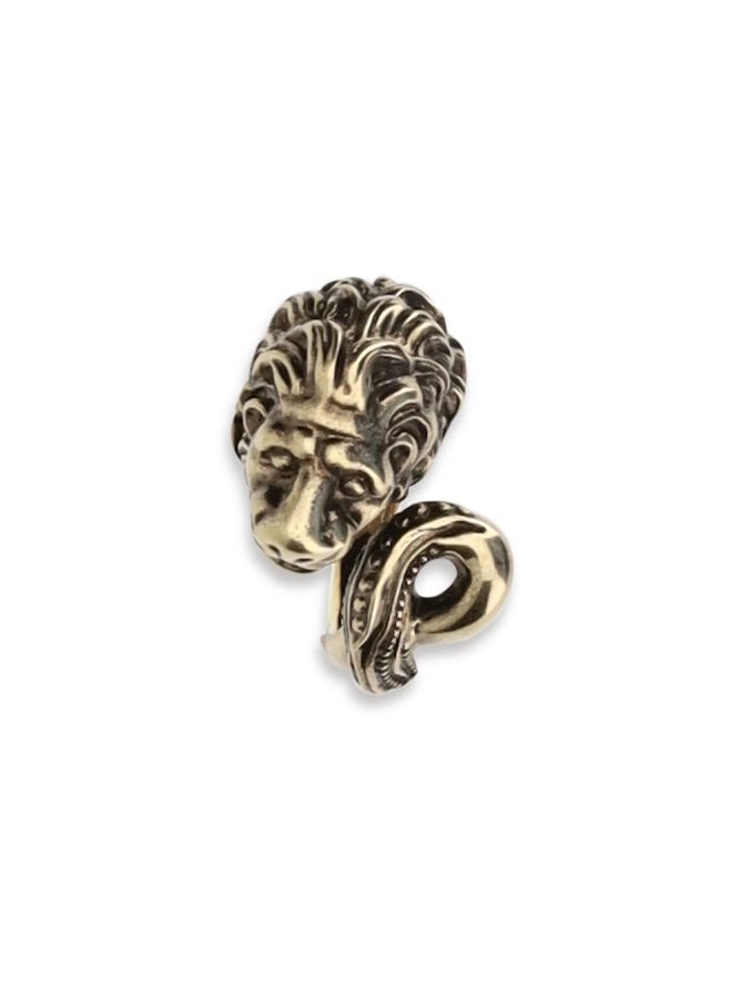 Valentino Garavani Zoomorphic Lion Head Ring — Bronze by Valentino Garavani