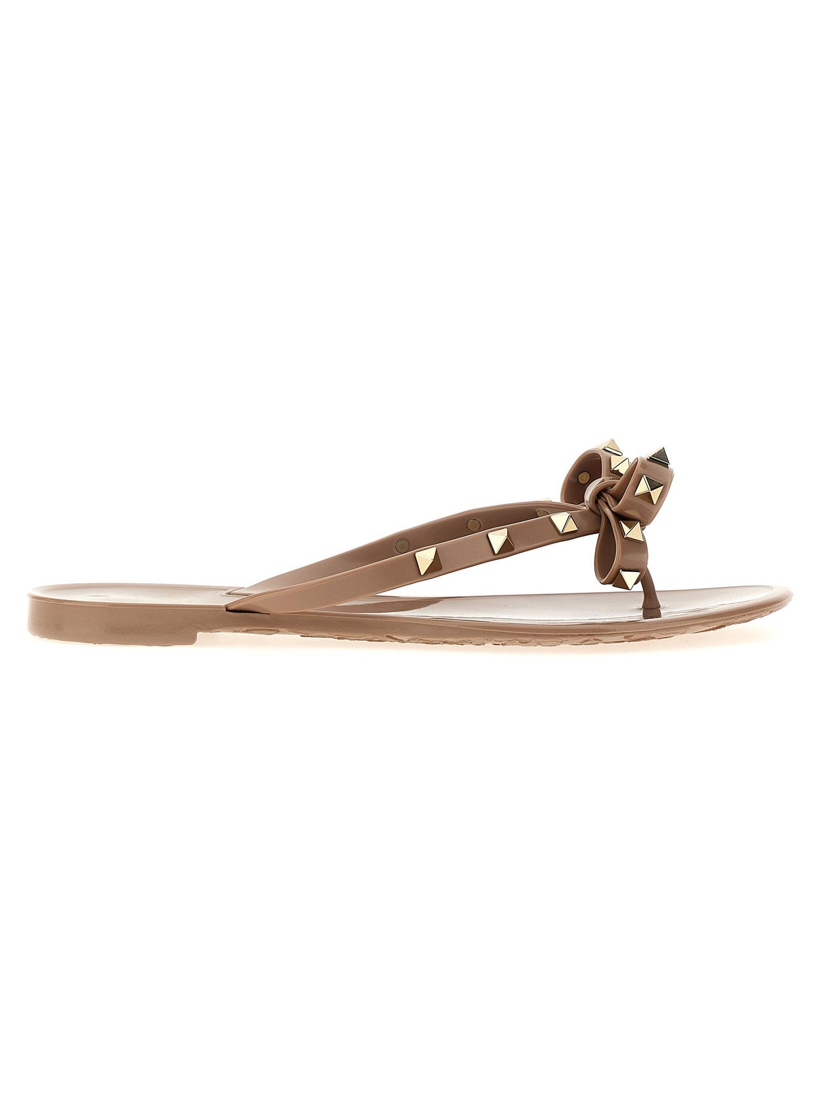 Valentino Garavani Rockstud Sandals — Taupe by Valentino Garavani