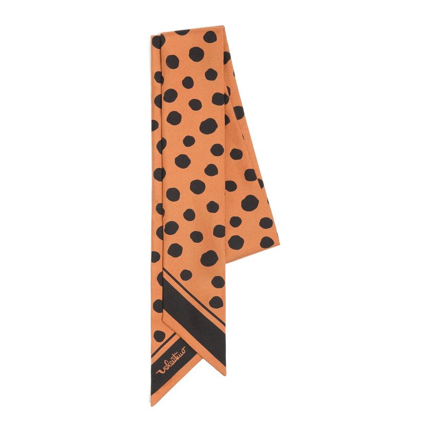 Valentino Garavani Polka-Dot Silk Scarf — Orange by Valentino Garavani
