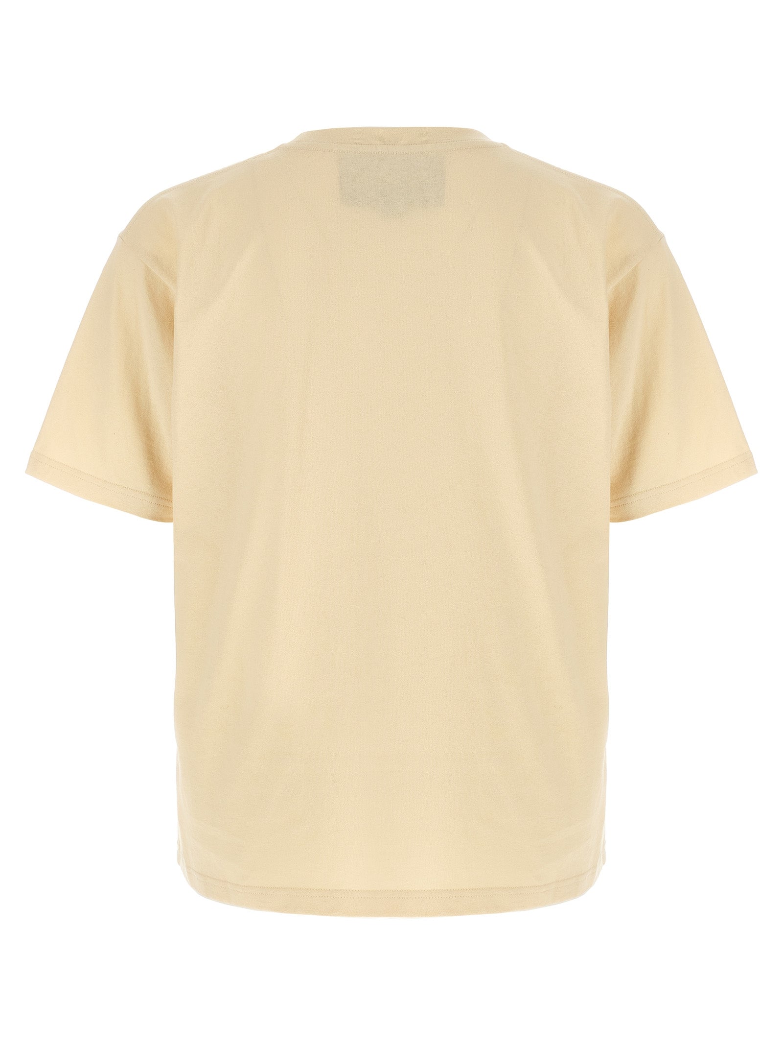 Valentino Garavani Logo-Print Cotton T-Shirt — Beige, view 2