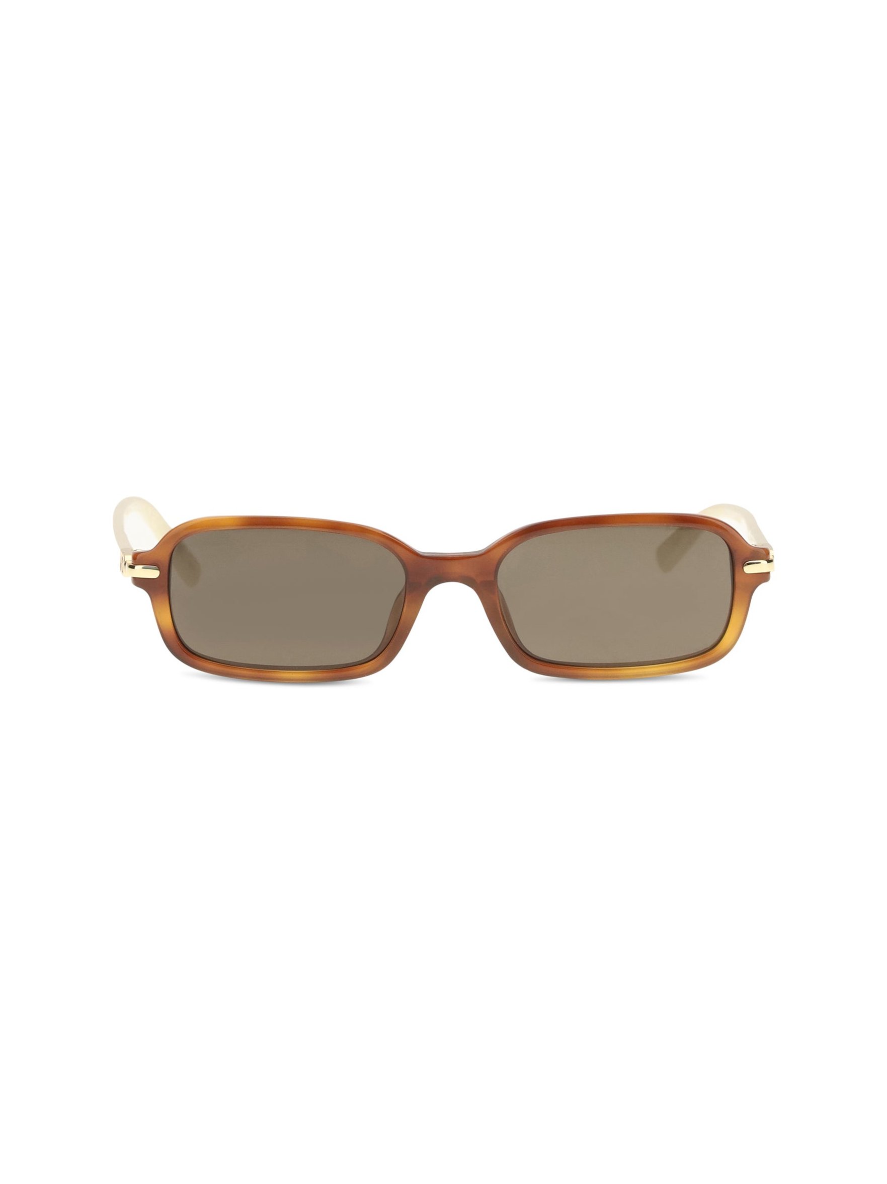 Valentino Garavani VG0047S Rectangular Acetate Sunglasses — Brown by Valentino Garavani
