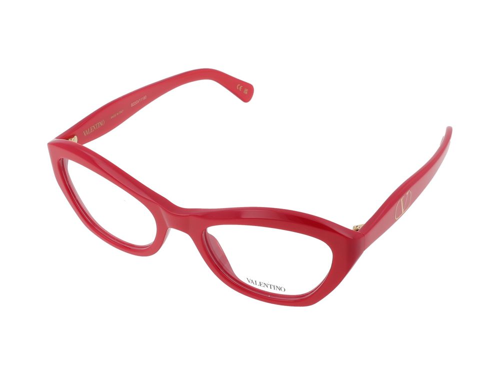 Valentino VG0012O Cat-Eye Red Acetate Eyeglasses — Red, view 2