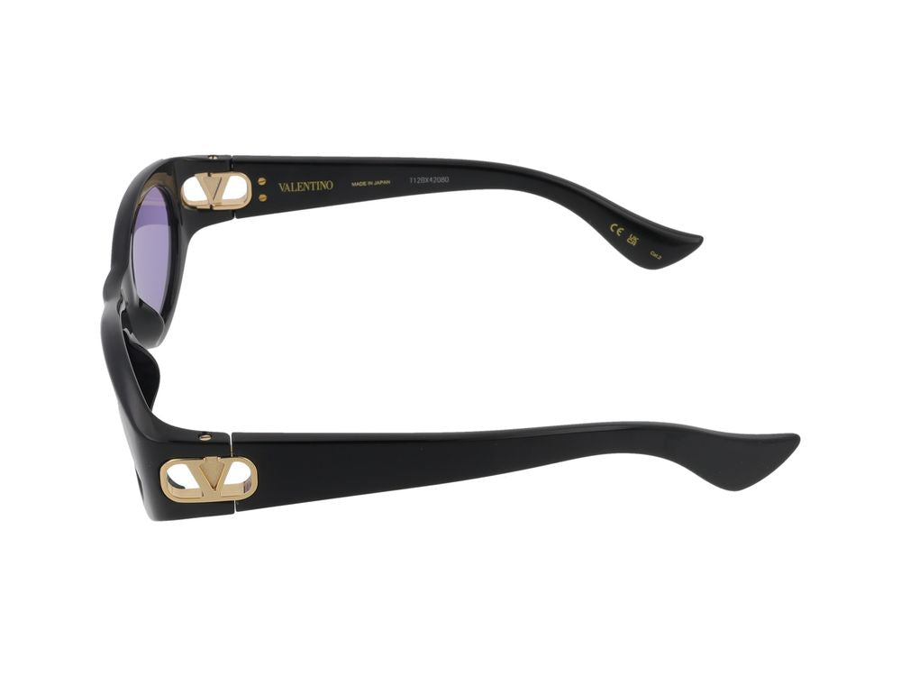 Valentino VG0015S Bio-Injected Frame Sunglasses — Black, view 3