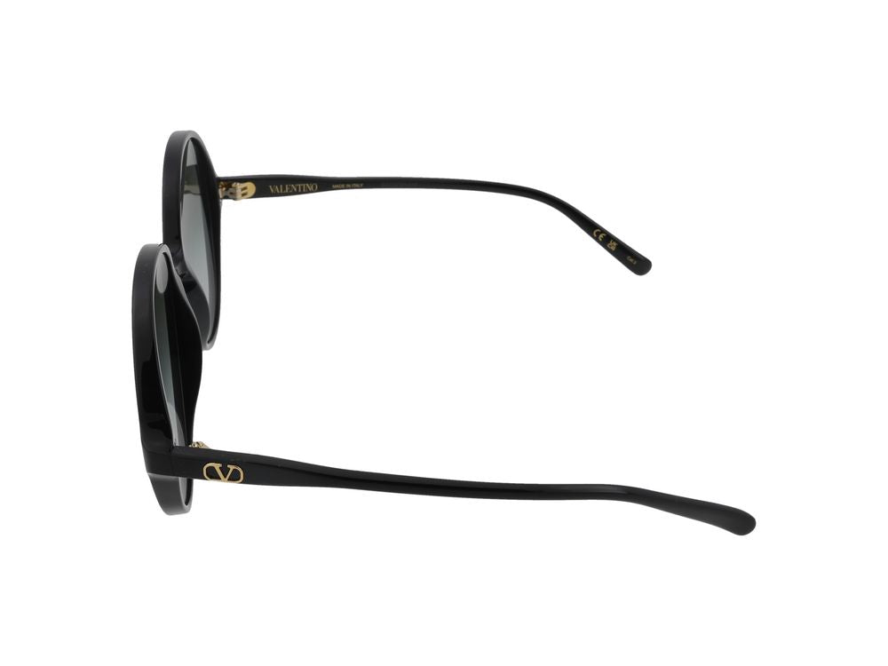 Valentino VG0017S Round Gradient Sunglasses — Black, view 3