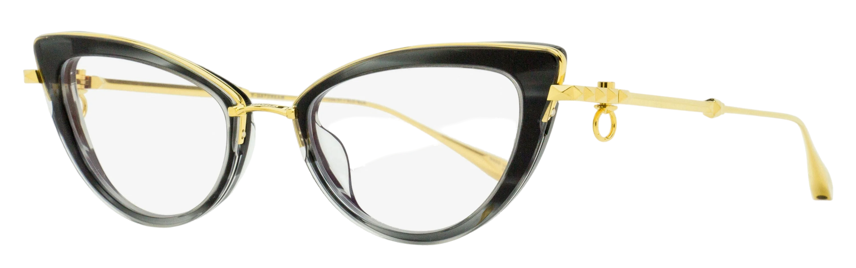 Valentino VLX-123-CH Cat-eye Titanium Eyeglasses — Gold by Valentino