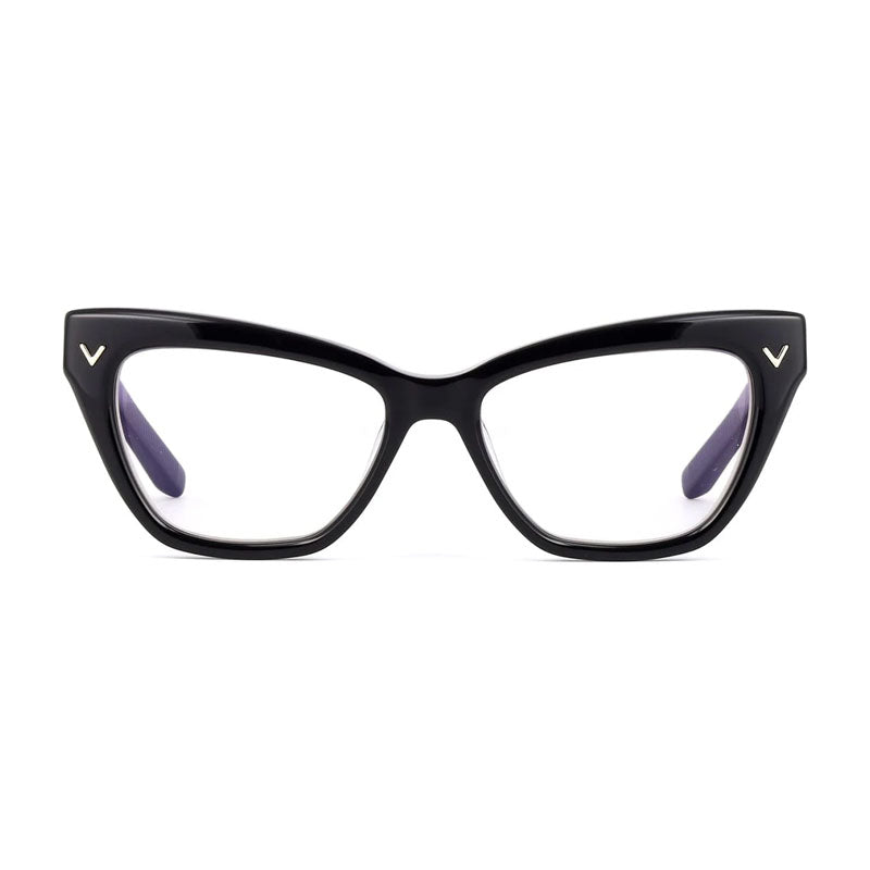 Valentino VLX-140A Cat-eye Acetate Eyeglasses — Black by Valentino