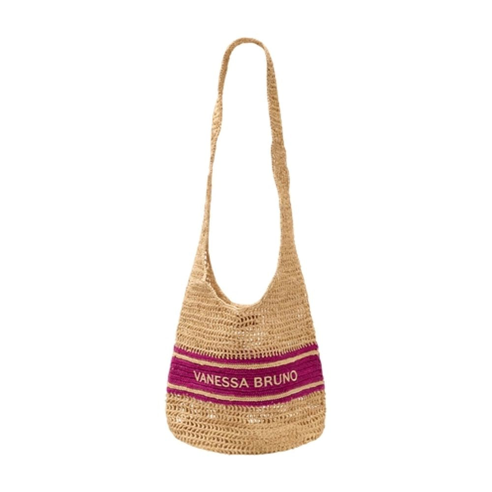 Vanessa Bruno Raffia Hobo Bag — Beige by Vanessa Bruno