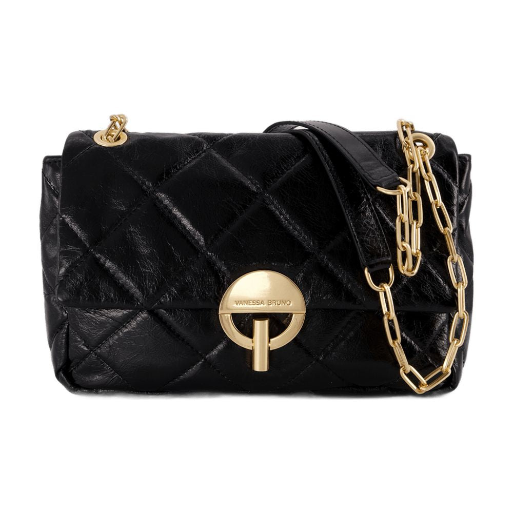 Vanessa Bruno Grand Moon Shoulder Bag — Black, view 2
