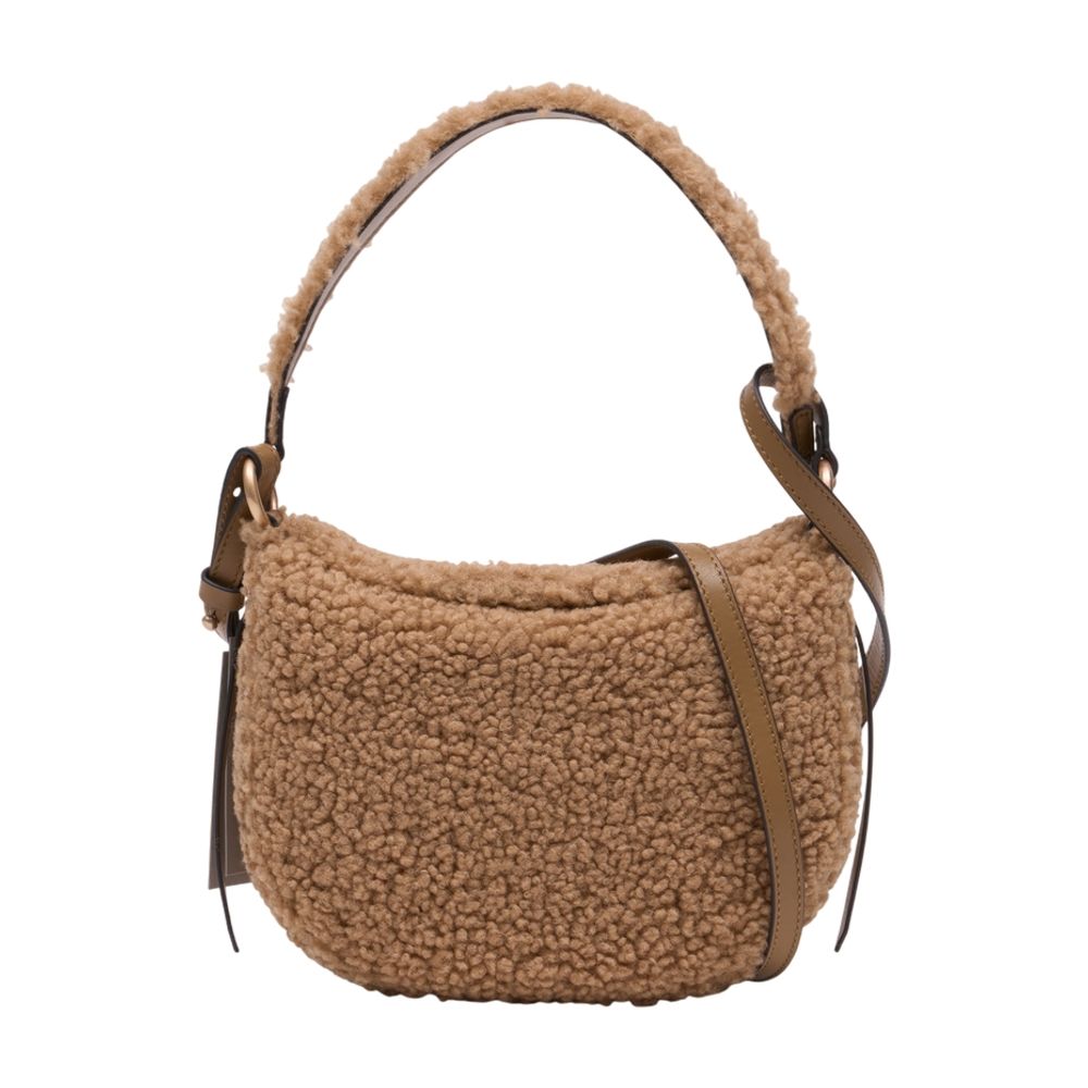 Vanessa Bruno Quilted Synthetic Shoulder Bag — Brown by Vanessa Bruno