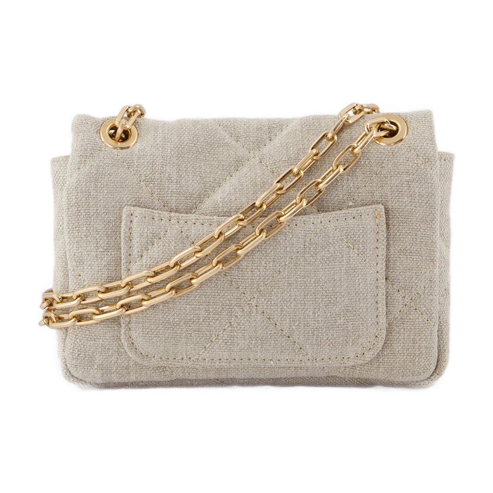Vanessa Bruno Linen Shoulder Bag — Gray by Vanessa Bruno