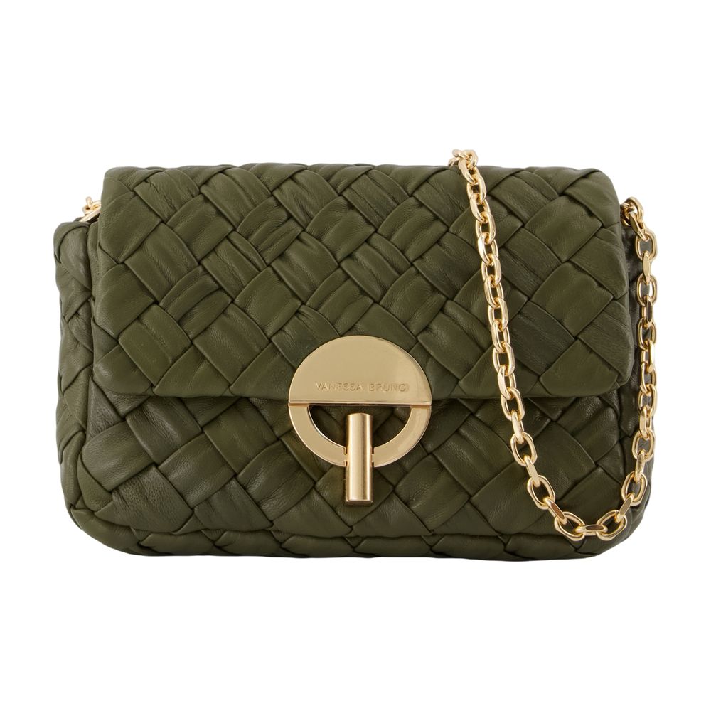 Vanessa Bruno Quilted Lambskin Shoulder Bag — Green by Vanessa Bruno