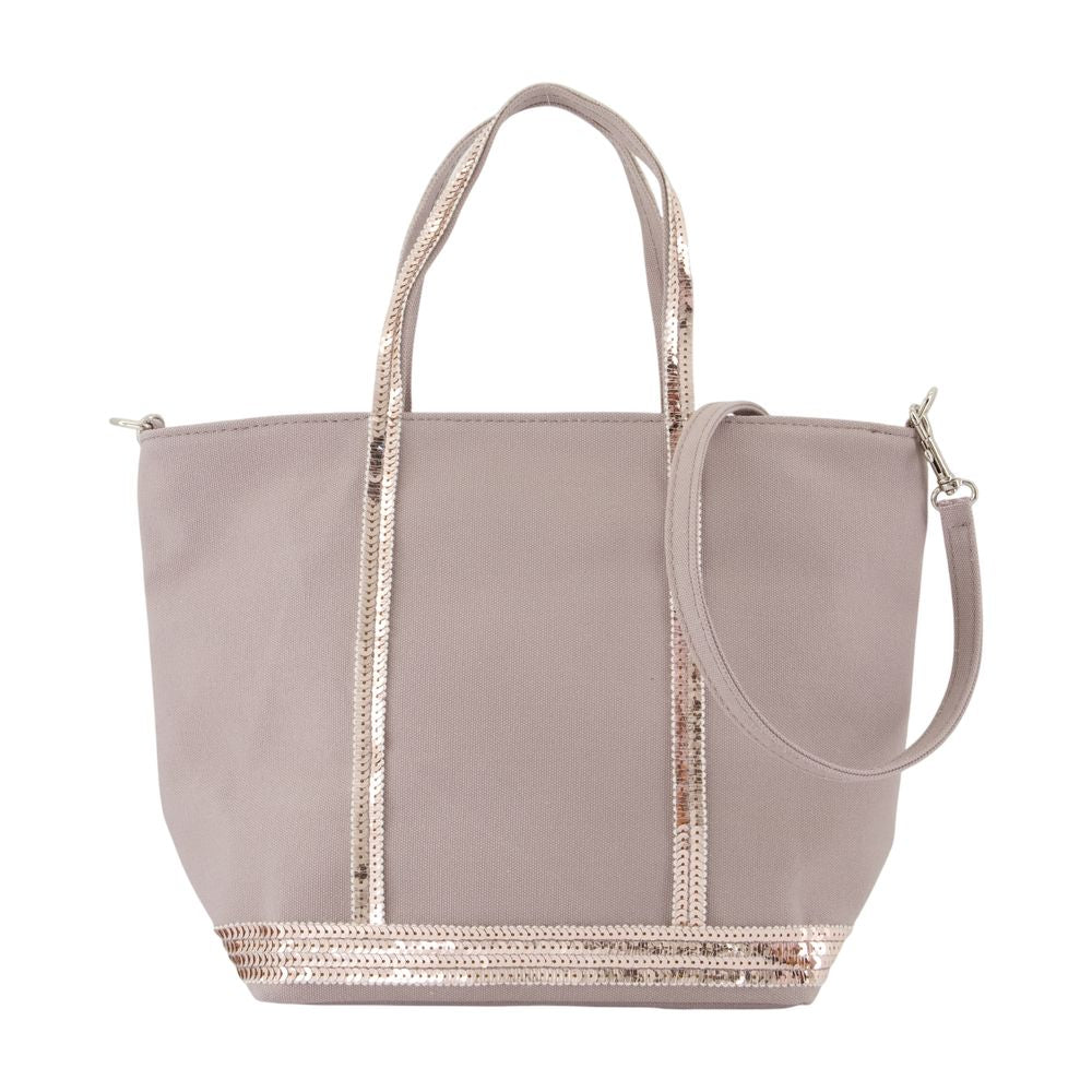 Vanessa Bruno Beaded Canvas Tote Bag — Beige by Vanessa Bruno