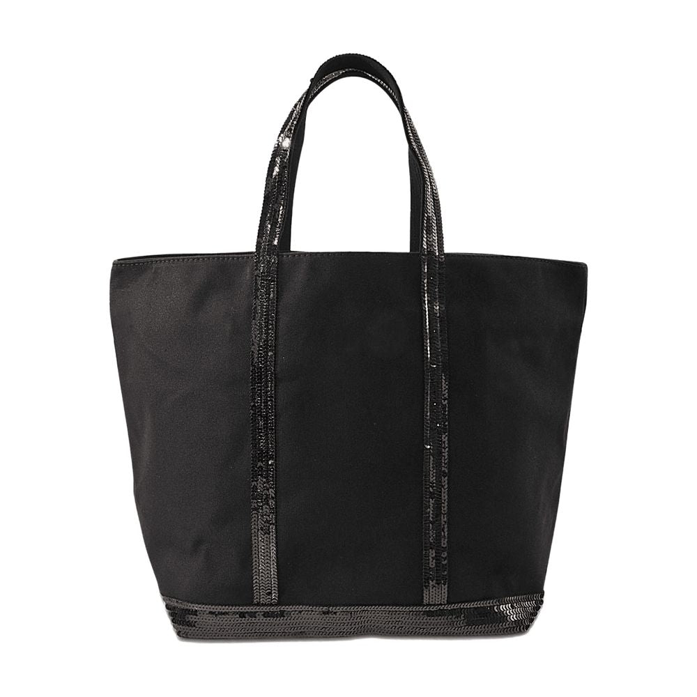 Vanessa Bruno Canvas and Sequin Tote Bag — Black, view 3