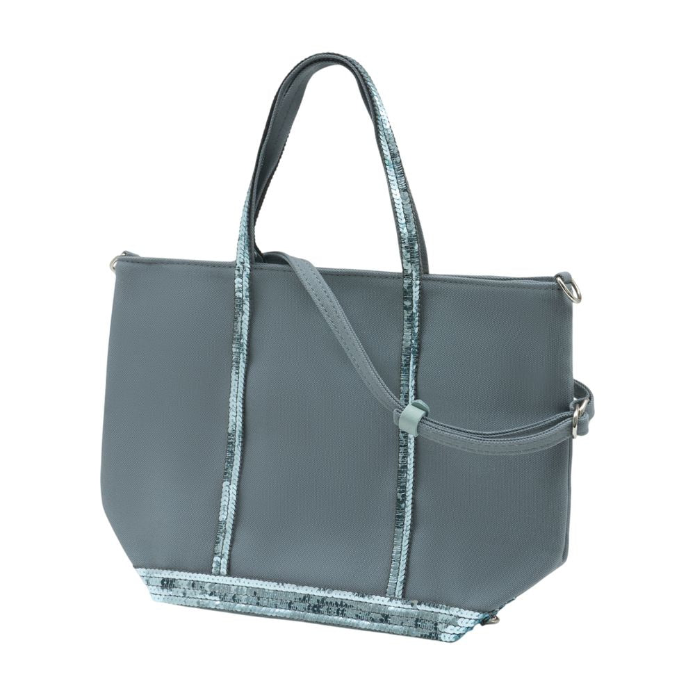 Vanessa Bruno Cotton Canvas Tote Bag — Blue, view 2