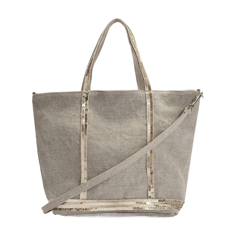 Vanessa Bruno Cabas S Tote Bag — Gray, view 2