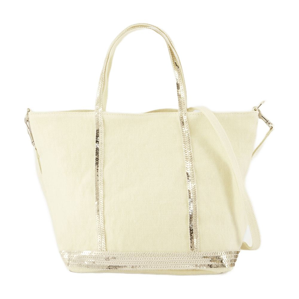 Vanessa Bruno Linen Tote Bag — Yellow, view 2