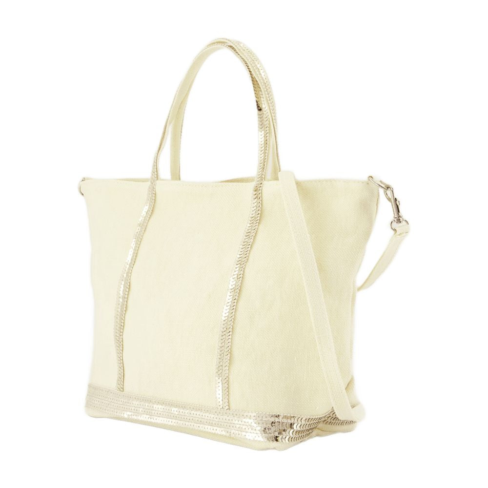 Vanessa Bruno Linen Tote Bag — Yellow, view 3