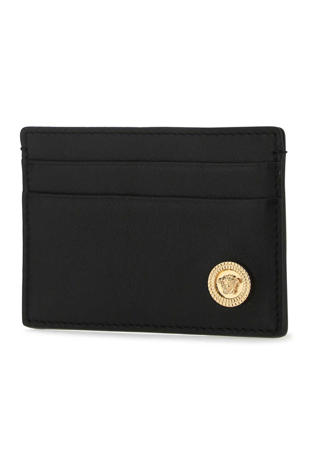 Versace Leather Card Case — Black, view 2