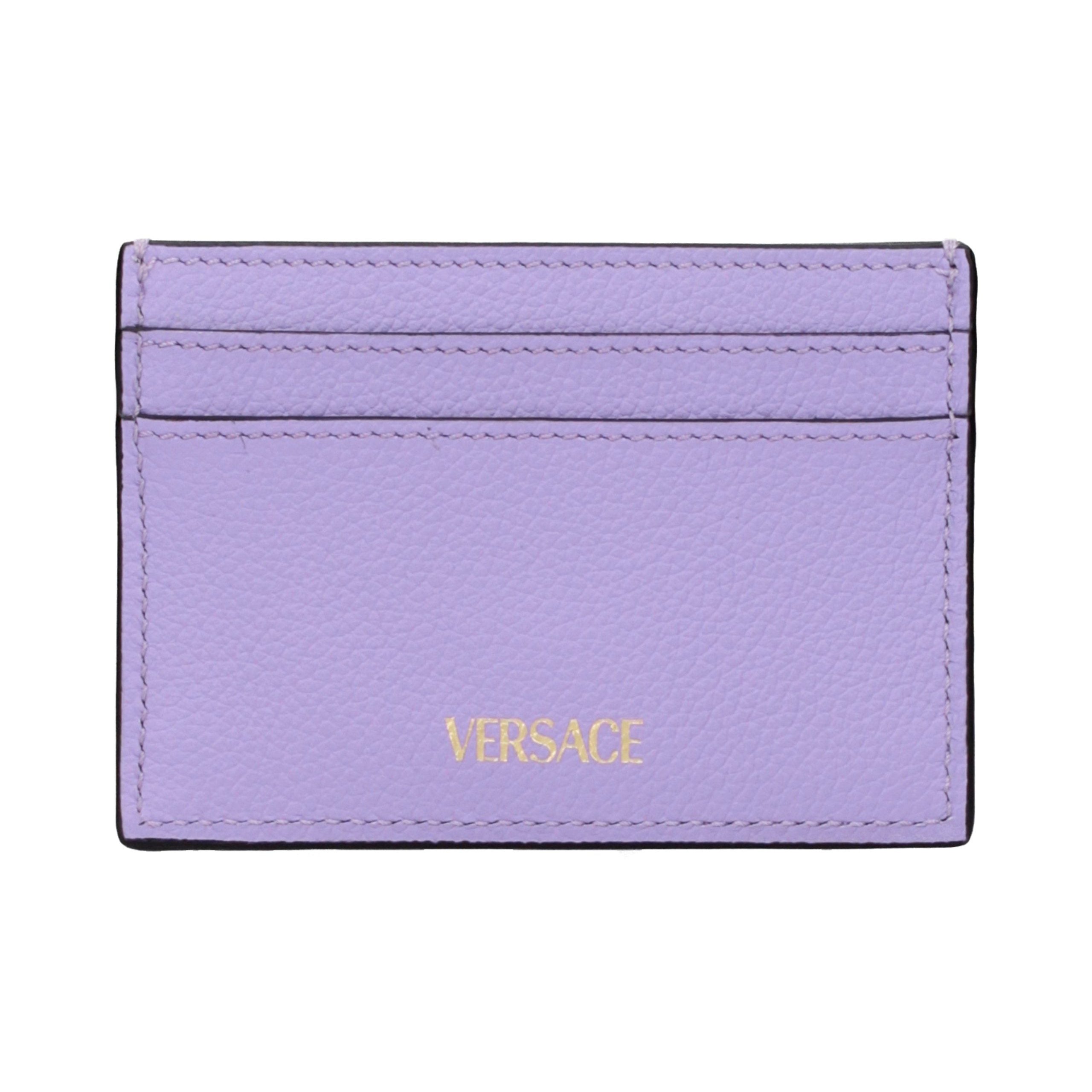 Versace Leather Card Case — Purple, view 2