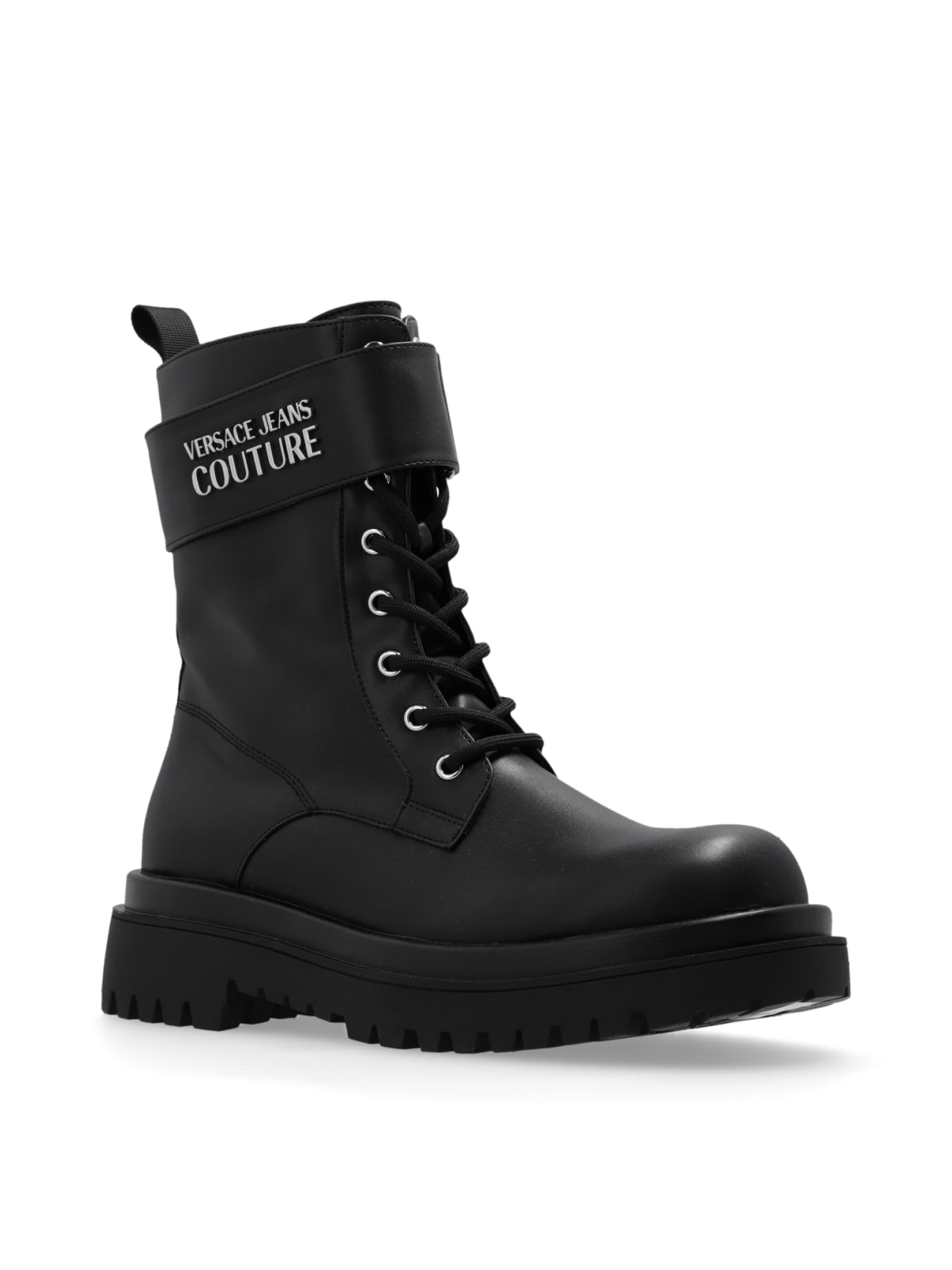 Versace Jeans Couture Combat Boot — Black by Versace