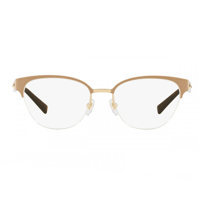 Versace Cat-Eye Semi Rim Eyeglasses — Gold, view 2