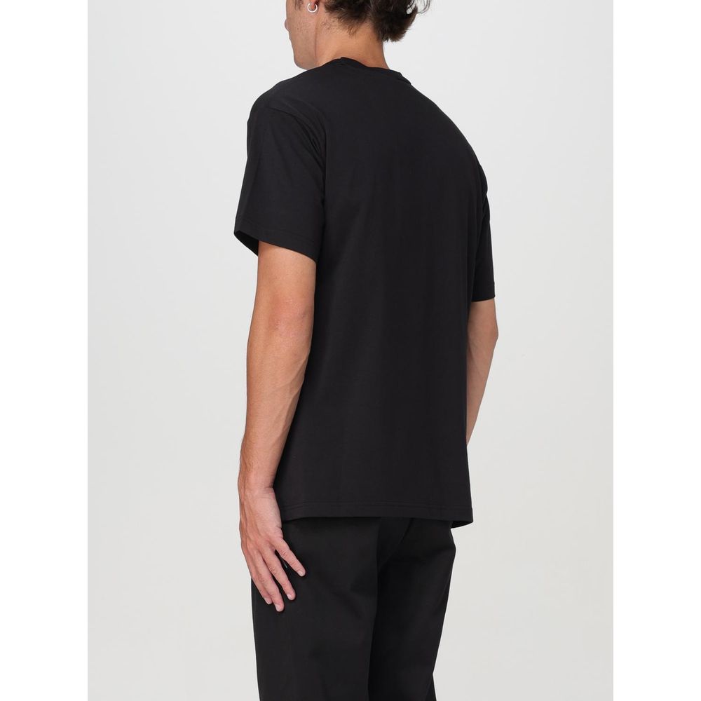 Versace Jeans Logo-Graphic Cotton T-Shirt — Black, view 2