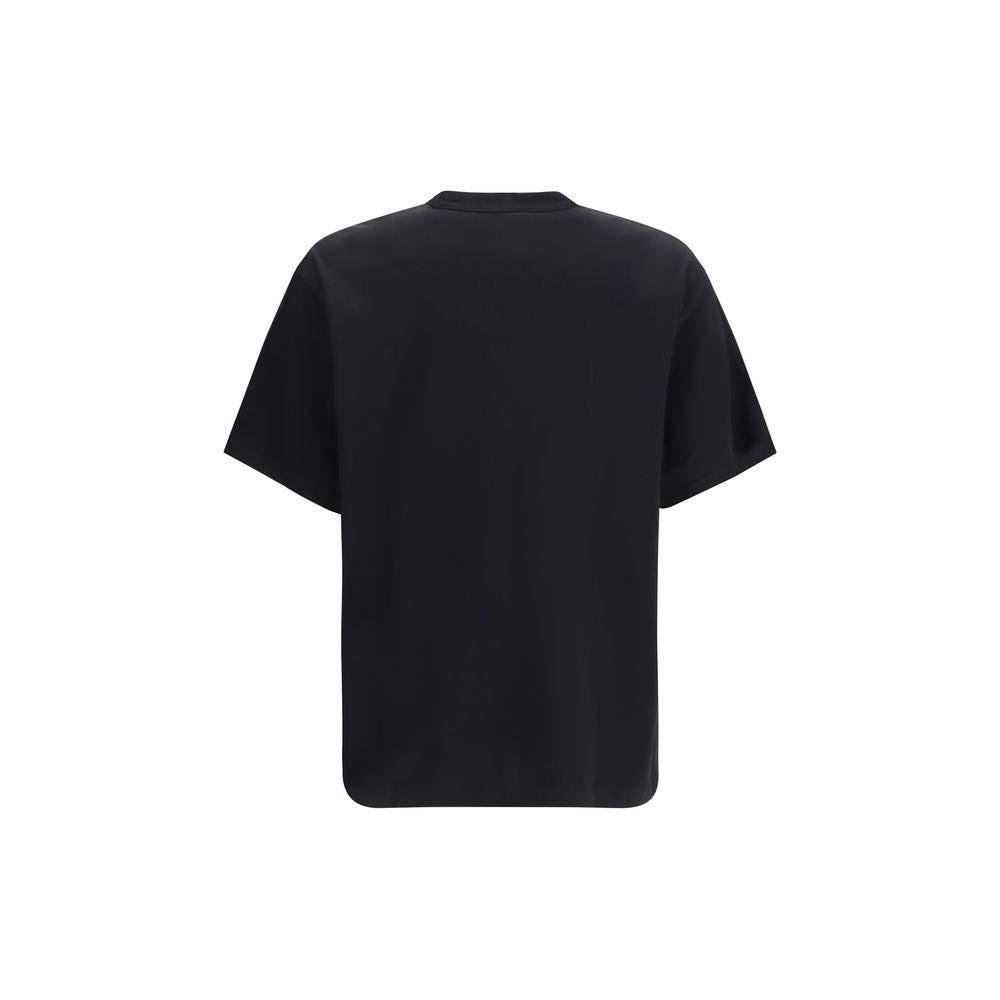 Versace Jeans Logo-Embroidered Cotton T-shirt — Black, view 2