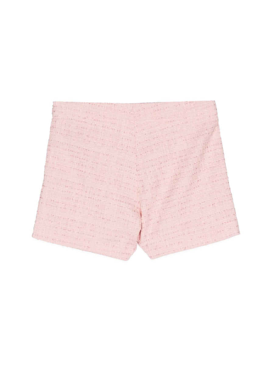 Versace Cotton-Mix Tweed Skirt — Pink, view 5
