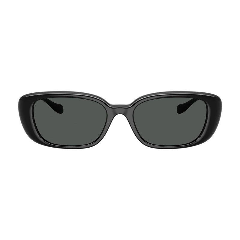 Versace Rectangle Full Rim Sunglasses — Black, view 2