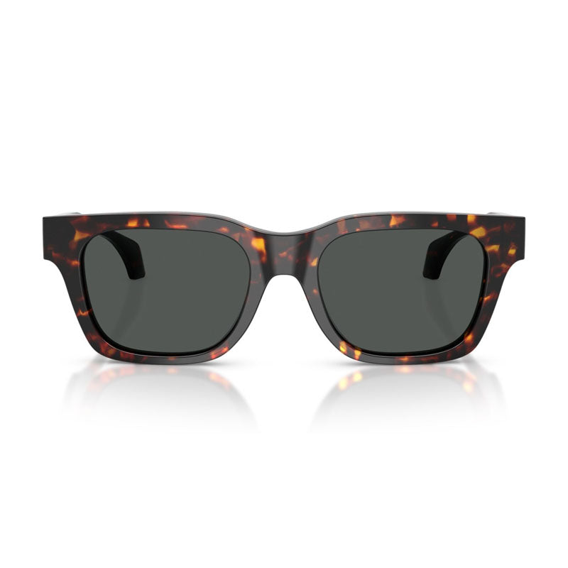 Versace Square Havana Acetate Sunglasses — Brown, view 2