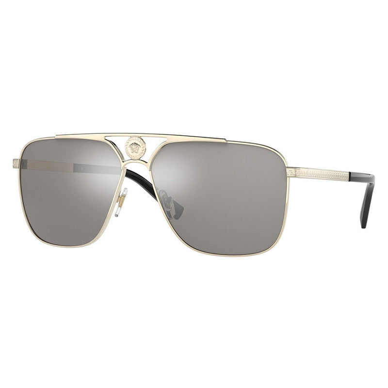 Versace VE2238143687 Square Full Rim Sunglasses — Gold by Versace