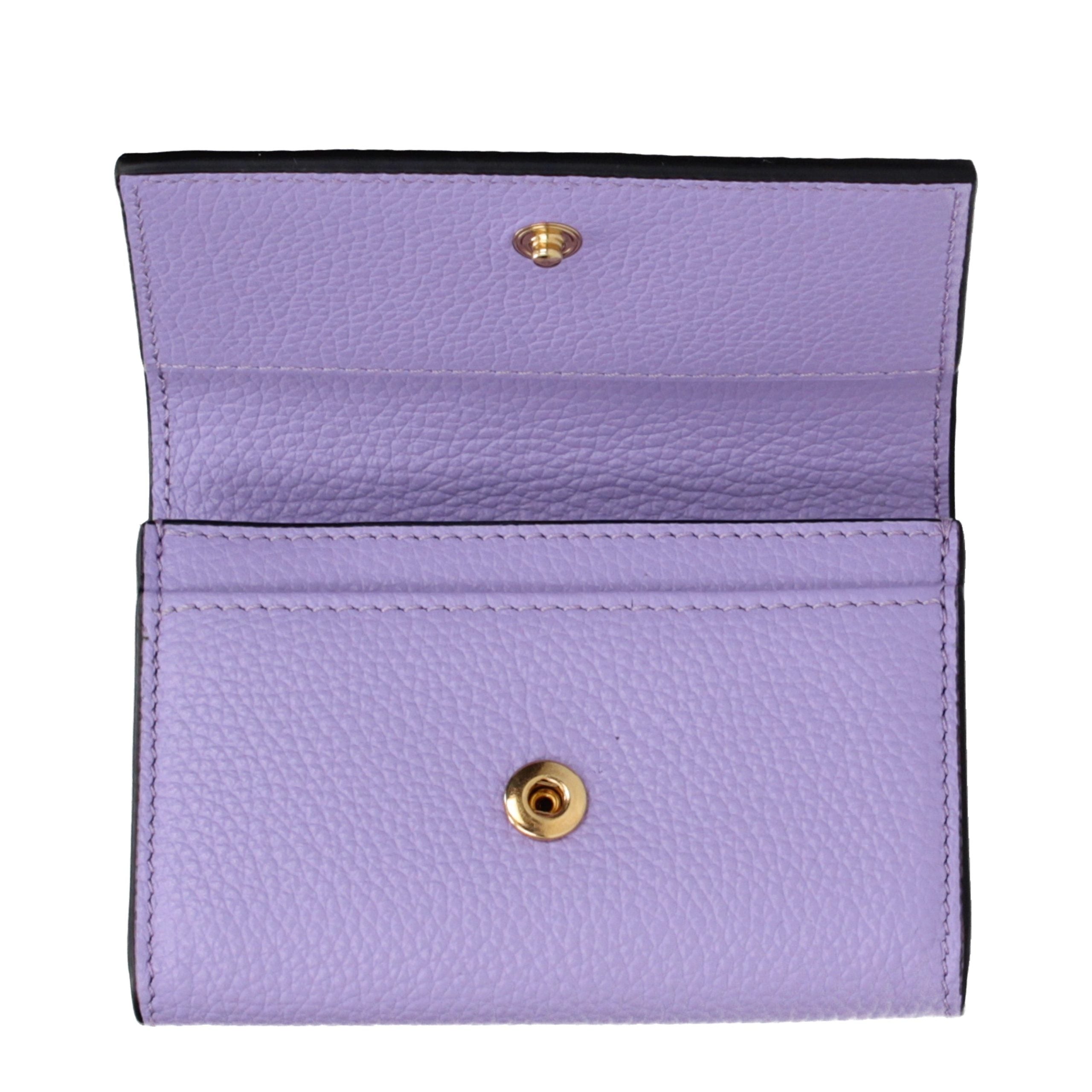 Versace Medusa-Logo Leather Wallet — Purple, view 3