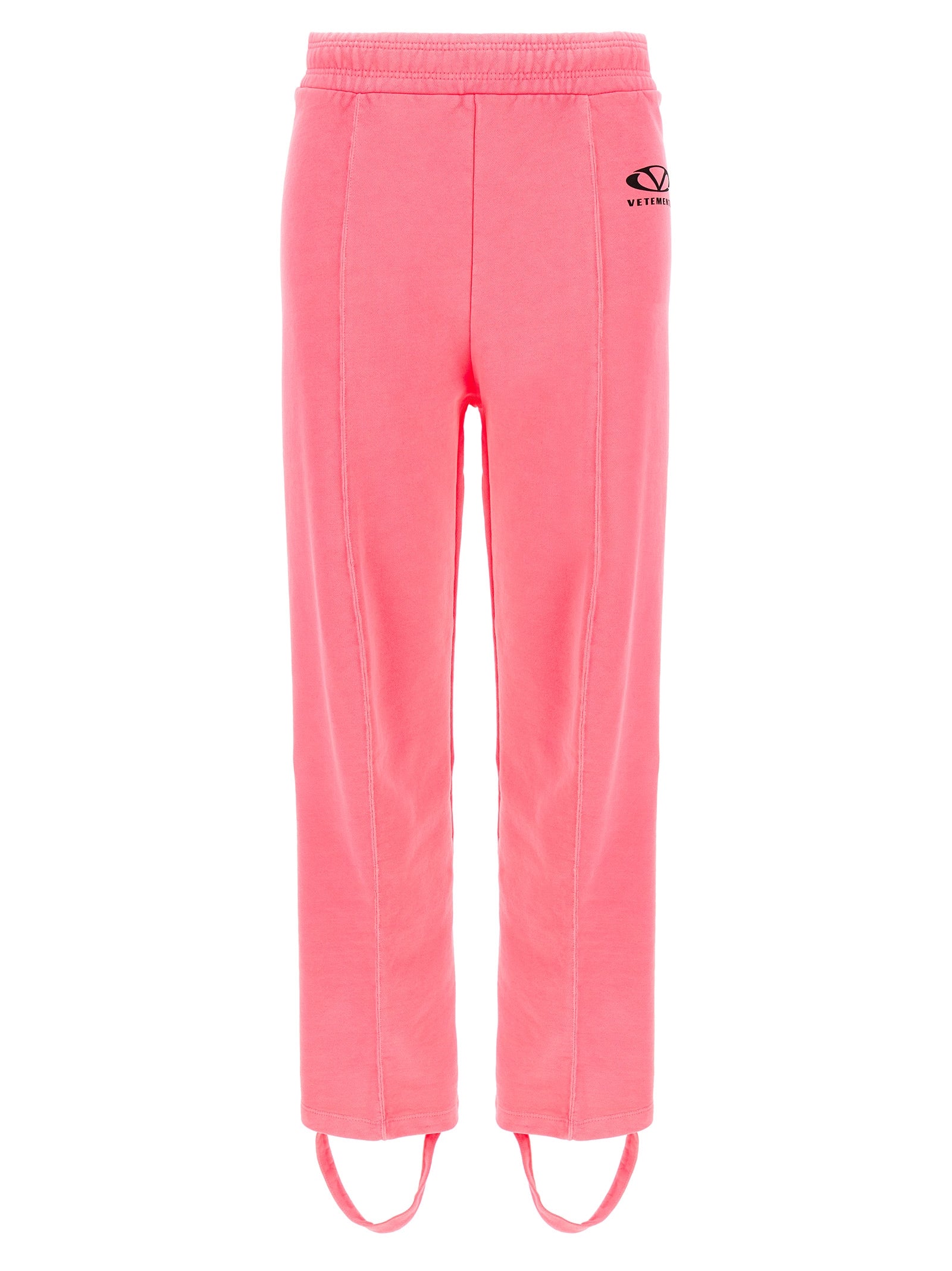 Vetements Logo-Print Cotton-Blend Joggers — Pink by Vetements