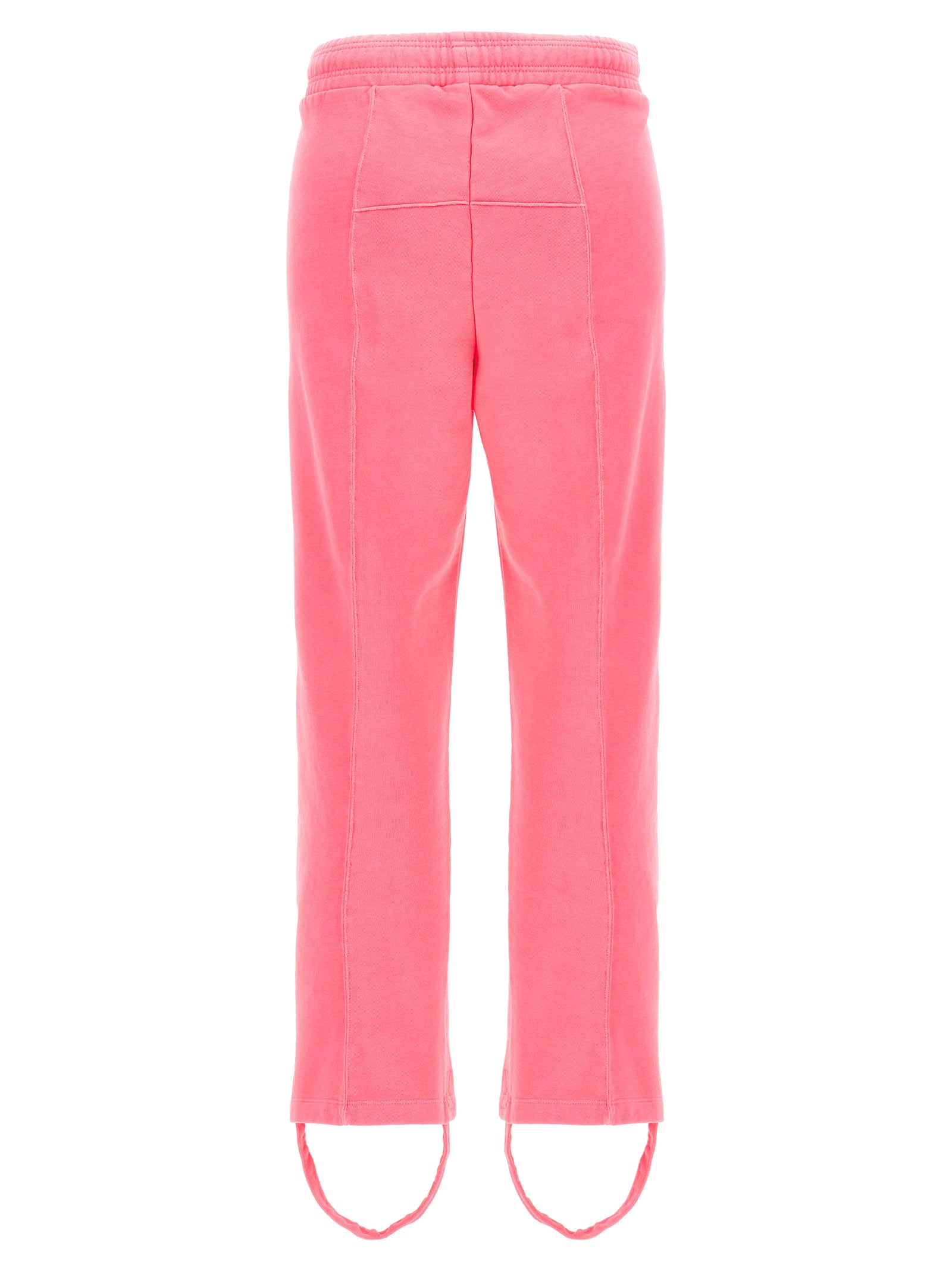 Vetements Logo-Print Cotton-Blend Joggers — Pink, view 3