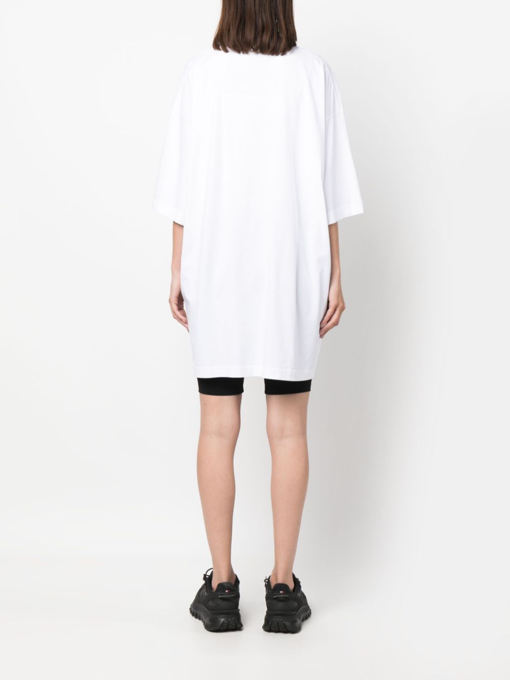 Vetements Logo-Print Cotton T-shirt — White, view 2