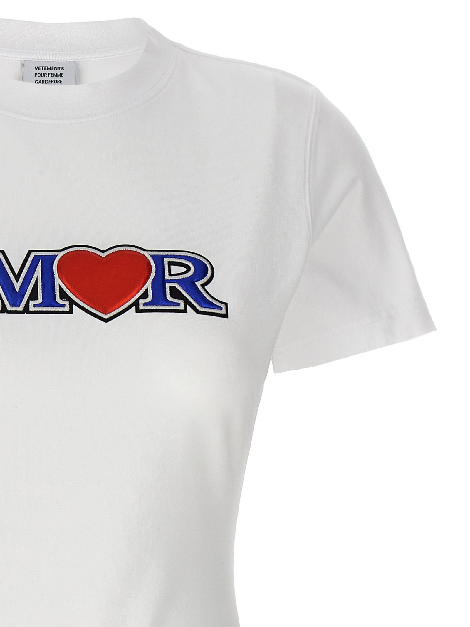 Vetements Amor T-Shirt — White, view 3