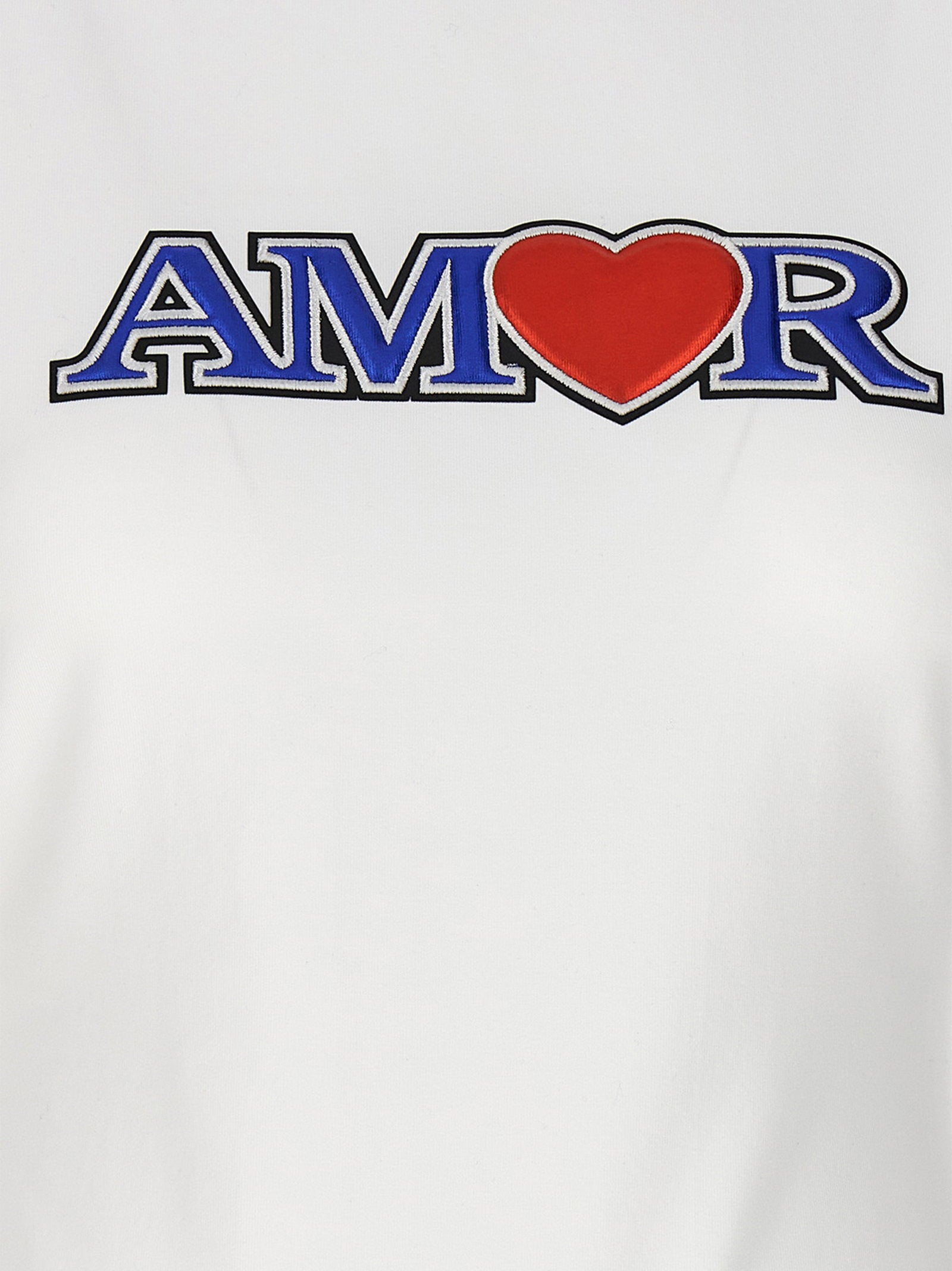 Vetements Embroidered Amor T-shirt — White, view 4