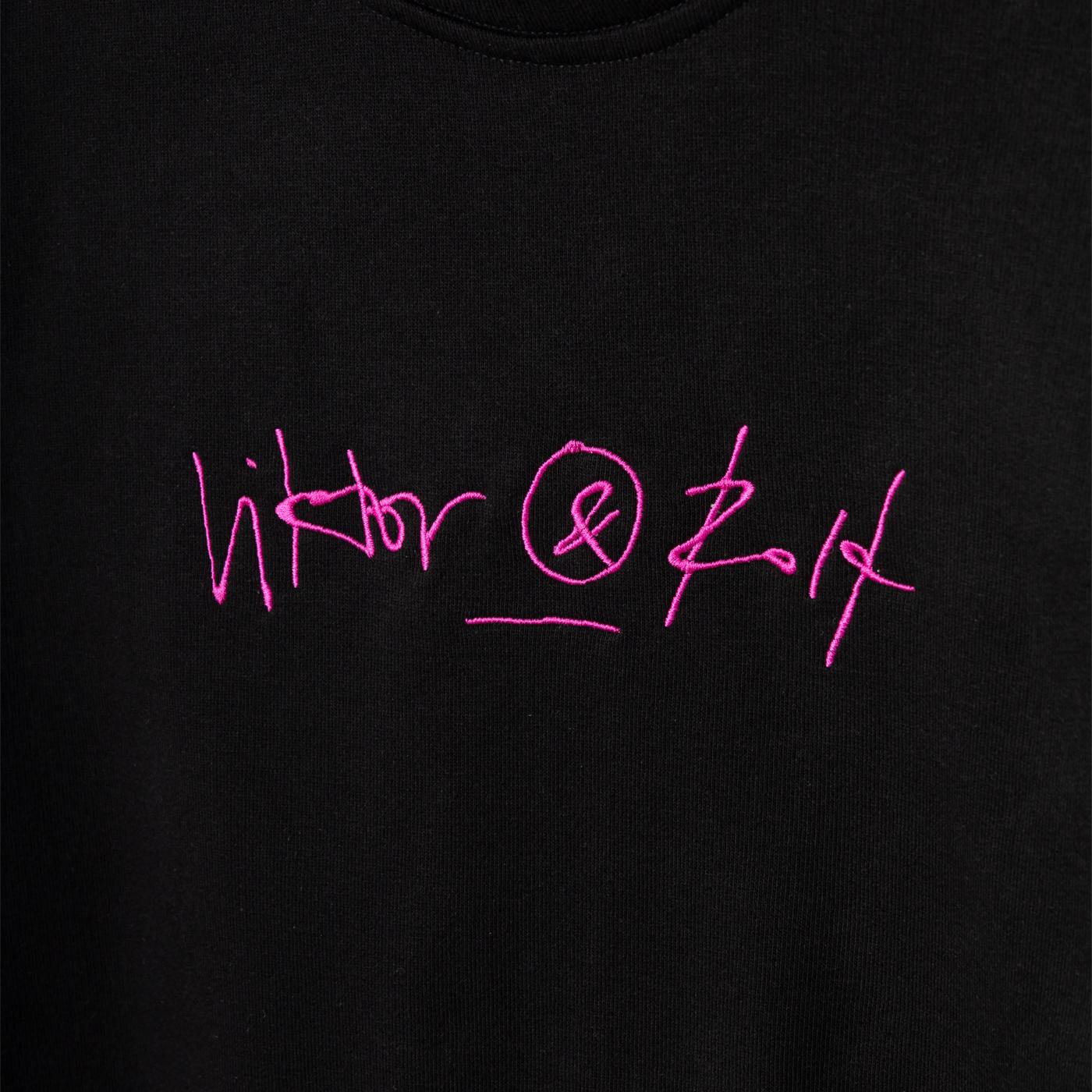 Viktor & Rolf Logo-Embroidered T-Shirt — Black, view 3